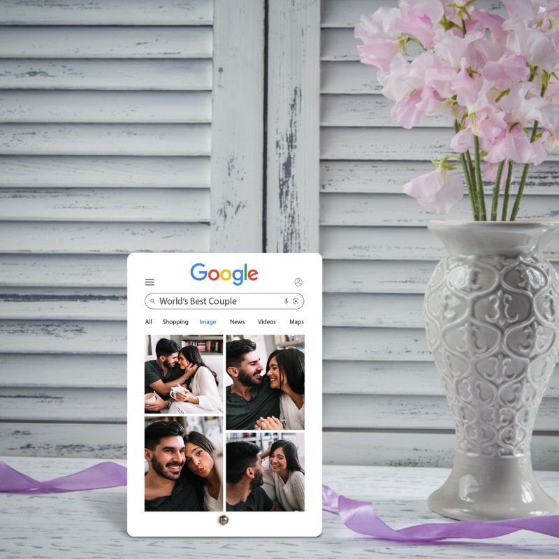 Personalized Google Page Photo Frame Gift for Friend, Partner, Parents Birthday Gift For Someone Special Best Gift For Couple